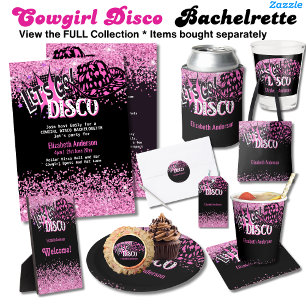 Cowgirl Disco Bachelorette Lets Go Last Ride Rodeo Kaart