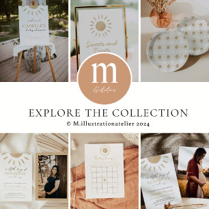 Sunshine Boho Baby shower Uitnodiging