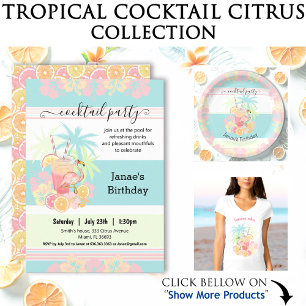 Cocktail Citrus Zomer Zwembad Party Strand Tropisc Servet