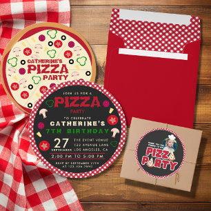 Jonge kinderen van de Rode Pizza Partij van de Mod Ronde Sticker