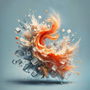 Tropische spatten papieren bordje