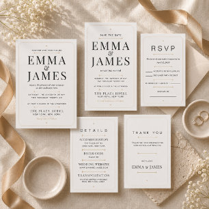 Bewerkbare moderne serif luxueuze RSVP-kaart RSVP Kaartje