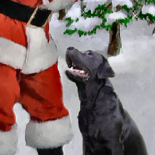 Labrador Retriever kerstcadeaus Feestdagen Kaart