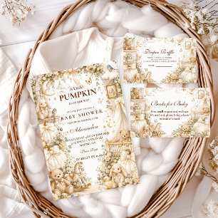 Luxe Witte Pompoen Baby Shower Servet