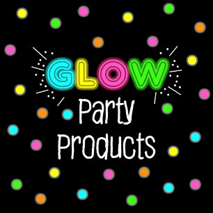 Neon Glow in the Dark Kids Birthday Party Invite Kaart
