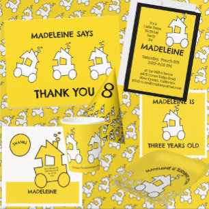 Train Birthday Party Briefkaart