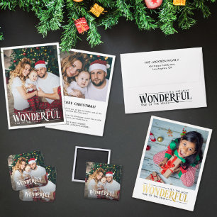 Meest geweldige tijd kind foto leuk Kerstmis Folie Feestdagen Briefkaart