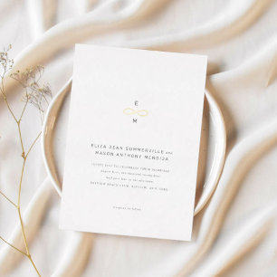 Grijs Infinity Symbool minimaal afbeelding Uitnodiging Briefkaart