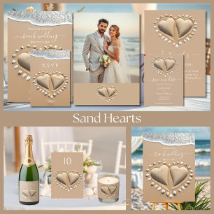 Beach Wedding RSVP-Maaltijden RSVP Kaartje