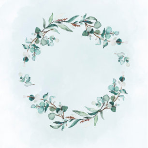 Dusty Blue Eucalyptus Greenery Couples Shower