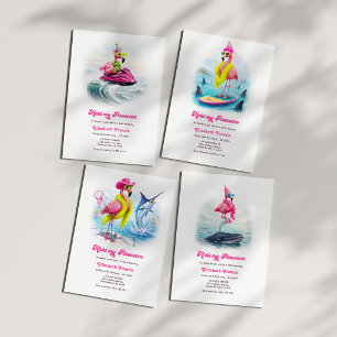 Grappige Prosecco Flamingo Strand Bruidsmeisjes We Kaart