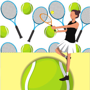 Tennis Verjaardag Tennisbal liefde opslaan van de  Kaart