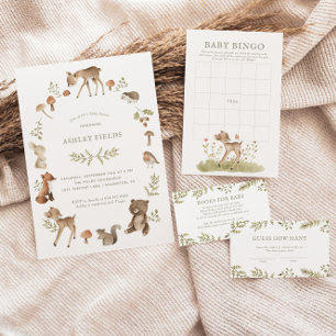 Raad eens hoeveel Snoepjes Woodland Baby shower Ga Informatiekaartje