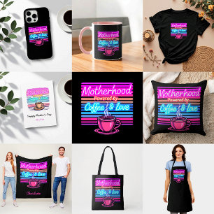 Moederschap aangedreven door koffie   Grappige Moe iPhone 16 Pro Max Hoesje