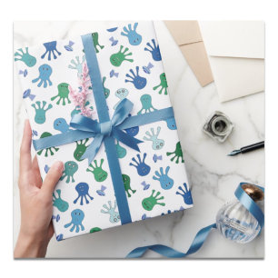 Schattige Aliens Verjaardagsfeest Tissuepapier