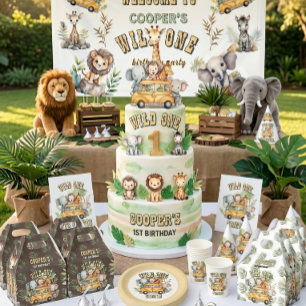 Wilde jongens verjaardag safari dieren  t-shirt