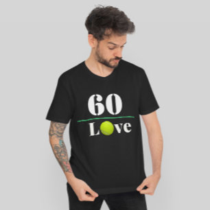 Tennis 60ste verjaardag met tennisbal ronde sticker