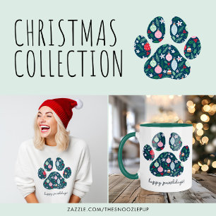 Prettige Pawlidays Kerstmis Hond Liefhebber Koffie Mok