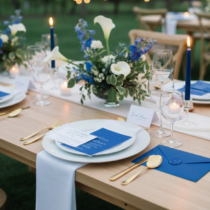Blauw Bruiloft Beleefd Antwoord
