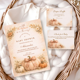 Kokette Boog Pompoen Herfst Baby Shower Servet