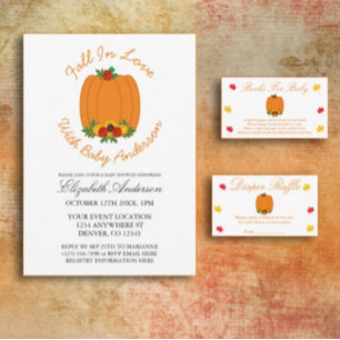 Herfst in Love Baby shower Books for Baby Kaart