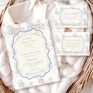 Bosbes Teddybeer Peuter Baby Shower Servet