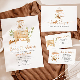 Boho Llama mamma nursery mobile baby shower Kaart