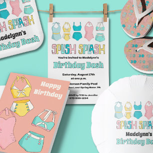 Schattigee  badpakken  Verjaardag Kaart