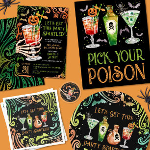 Kies uw Poison Halloween Cocktail Drinken Poster