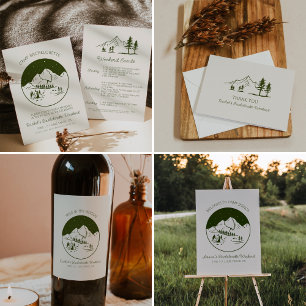 Camp Theme Bachelorette Party Dank u kaart