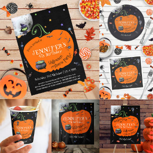 Lovely Waterverf Halloween Kinder Costume Party Papieren Bordje