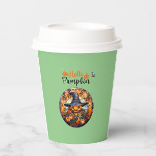 Hallo Scary Hallowe'en Pumpkin Glazen Onderzetter