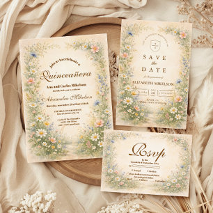 Blush Blauwe Weide Quinceañera Servet