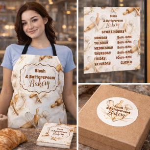 Vintage Reclamebureau voor botercrèmebakkerijen Visitekaartje