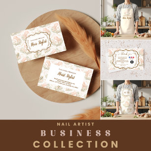 Vintage Kapsalon met botanische inspiratie Schort