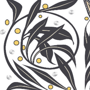 Hemelse Art Nouveau Mystieke Bruiloft Kaart