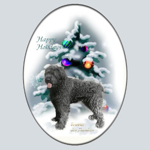 Bouvier des Flandres kerstcadeaus Feestdagen Kaart
