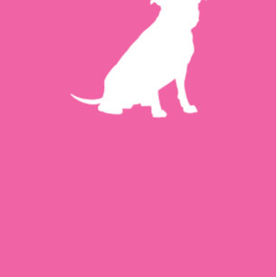 Pit Bull Dog Baby shower Roze Girl Pitbull Kaart