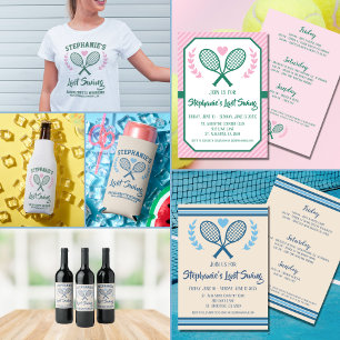 Laatste schommel Tennis Country Club Bachelorette T-shirt