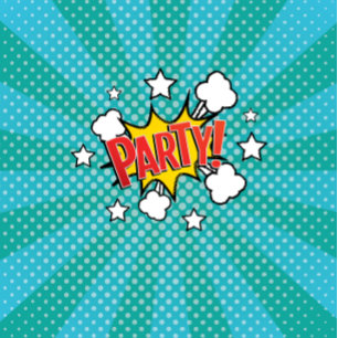 Comic Book PARTY! Uitnodiging