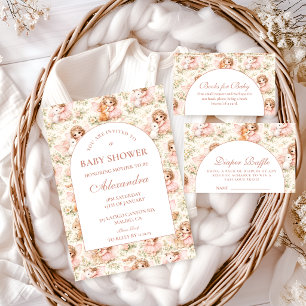 Zachte Roze Fee Baby Shower Servet