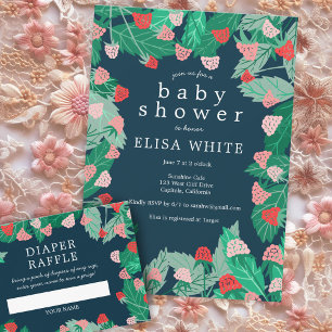 Raspberry Patch Schattige Kleurrijk Custom BABY SH Kaart