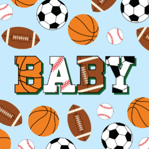 Sport Baby shower Coed Thema Kaart