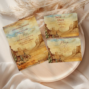  Westerne Cowboy Rustic Country Wedding Save The Date