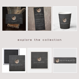 Creepy Witch Eye Halloween Uitnodiging