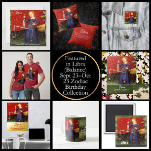 Weegschaal Zodiac Teken Schalen Verjaardagsfeest Sleutelhanger