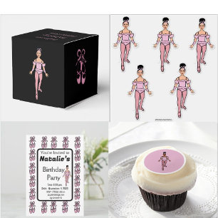 Ballerina Verjaardag uitnodiging #4