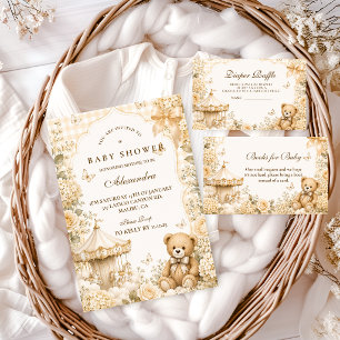 Gekke Bruine Beer Baby Shower Servet