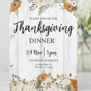 Grateful en gezegend pompoen bloemen Thanksgiving Schort