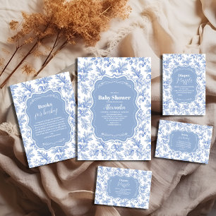 Toile De Jouy Woodland Boeken voor Baby Informatiekaartje